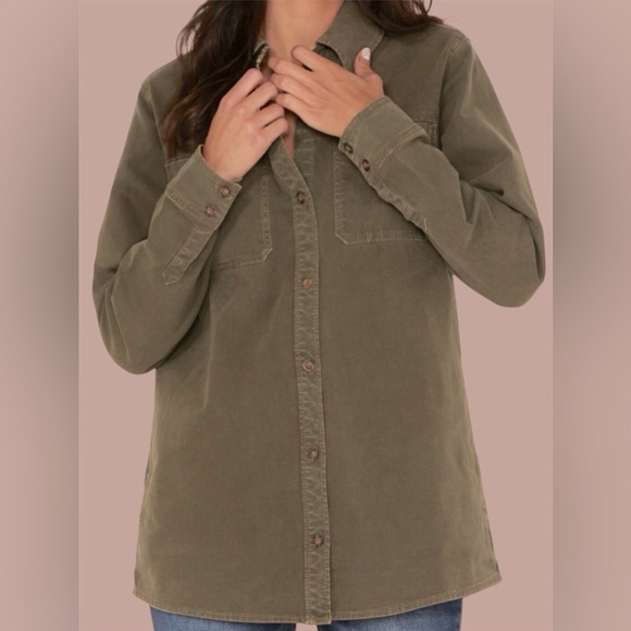 Cleo + Wolf Jackets & Blazers - Cleo + Wolf Olive Shacket - XL
